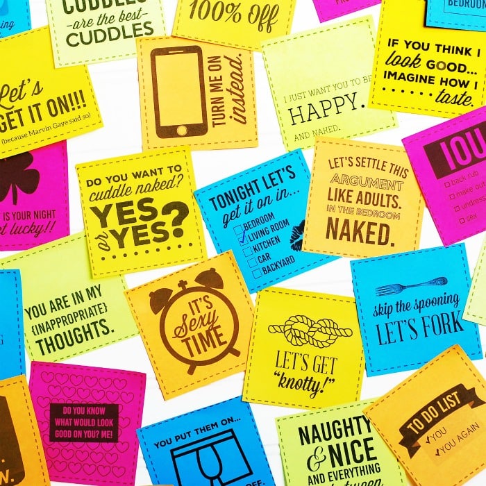 Sexy Sticky Note Pack – Date Your Spouse